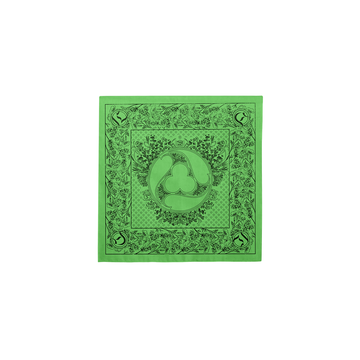 Poppy Wreath Bandana