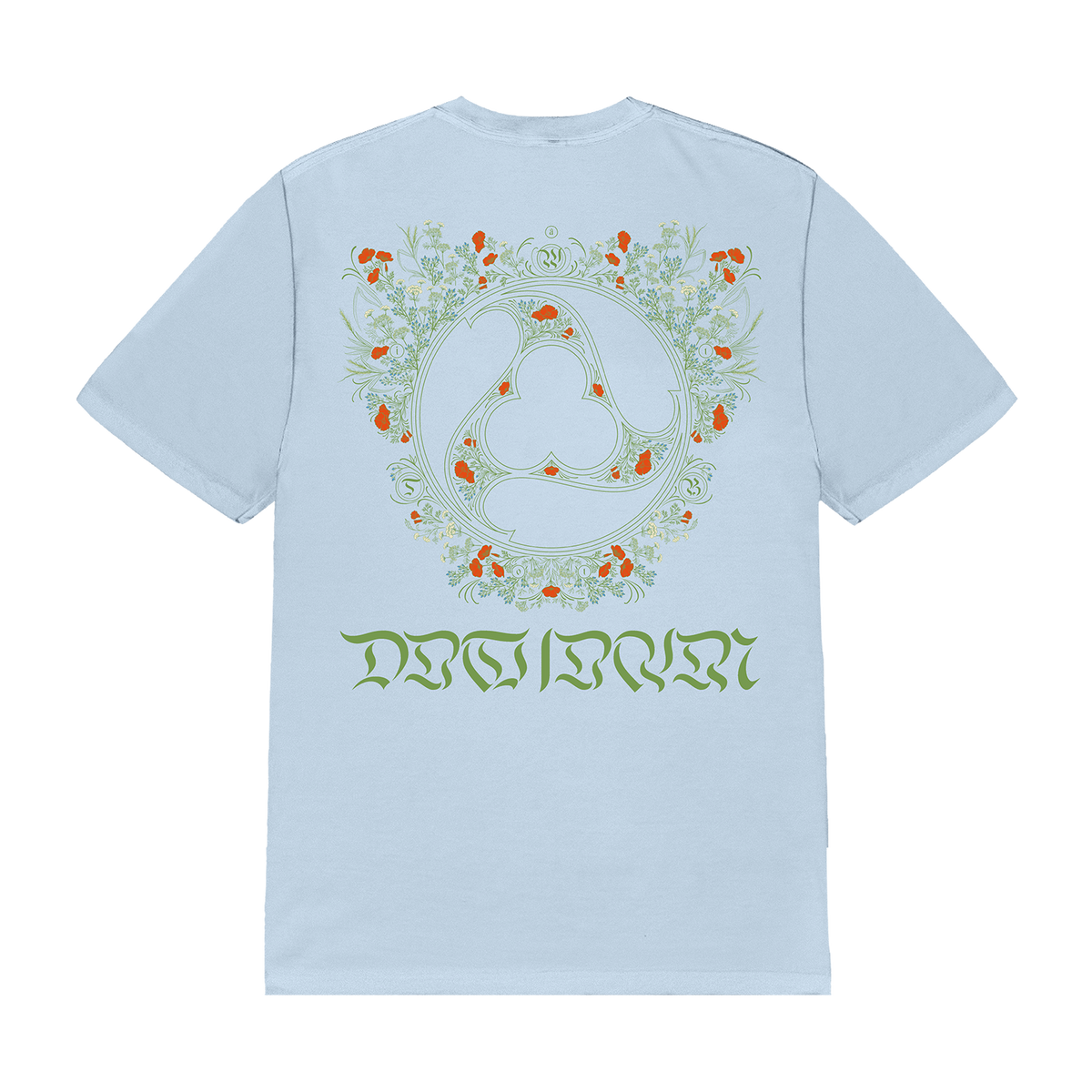 Poppy Wreath Blue Tee